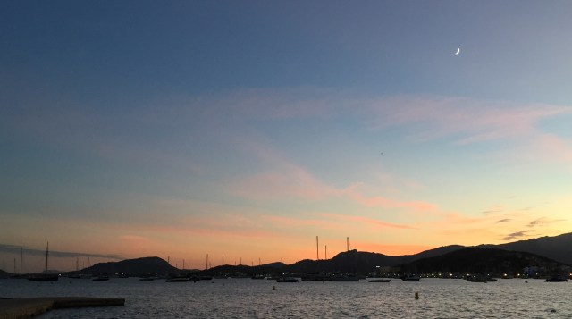 Sunset from the bar at the Illa d'Or